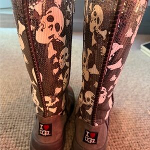 UGG Limited Edition Skull Print Boots